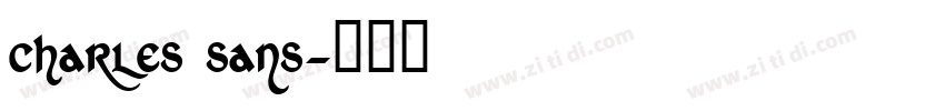 charles sans字体转换